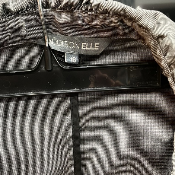 Addition-Elle Size 18 Grey Short-sleeved Fitted Blazer - Picture 4 of 5